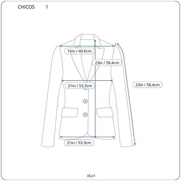 Chico's Corduroy Jacket Coat Blazer Brown Button Stretch Size 1 Medium 8 10 - Picture 3 of 9